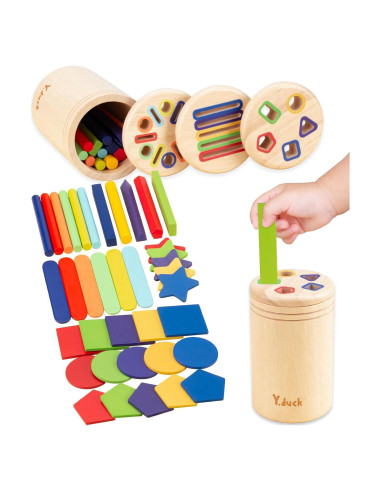 Juguetes Montessori 3-en-1 Y.duck para Niños 1-3 Años