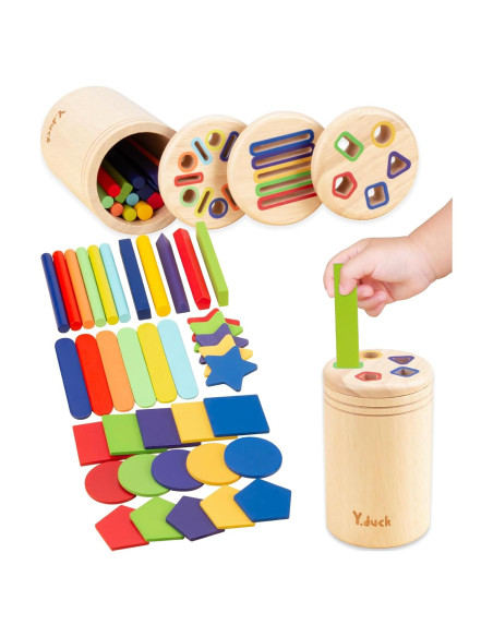 Juguetes Montessori 3-en-1 Y.duck para Niños 1-3 Años