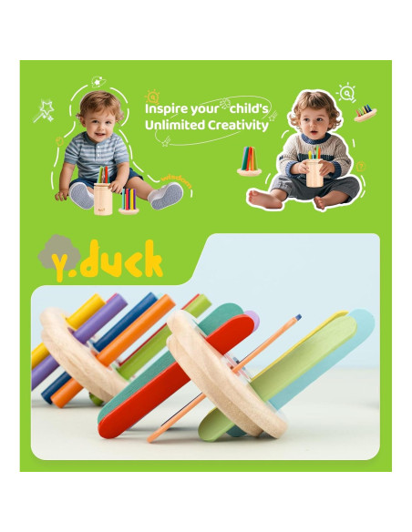 Juguetes Montessori 3-en-1 Y.duck para Niños 1-3 Años