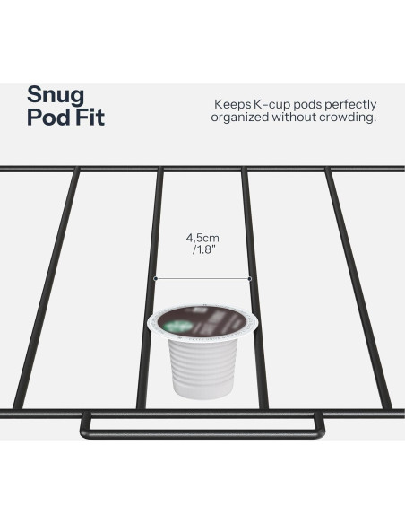 Soporte para K Cup HOOBRO, Organizador de Cafés 35 Cápsulas