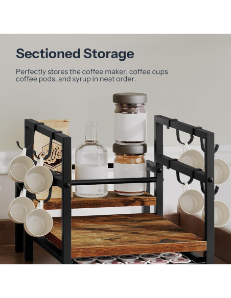 Soporte para K Cup HOOBRO, Organizador de Cafés 35 Cápsulas