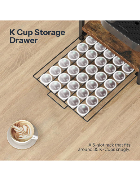 Soporte para K Cup HOOBRO, Organizador de Cafés 35 Cápsulas