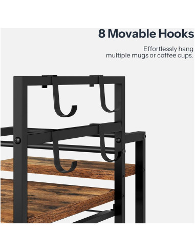 Soporte para K Cup HOOBRO, Organizador de Cafés 35 Cápsulas