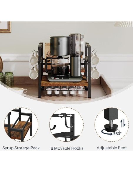 Soporte para K Cup HOOBRO, Organizador de Cafés 35 Cápsulas