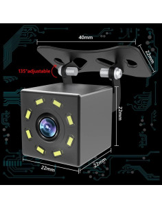 Cámara de Respaldo CUQI con 8 LEDs Visión Nocturna 170 2