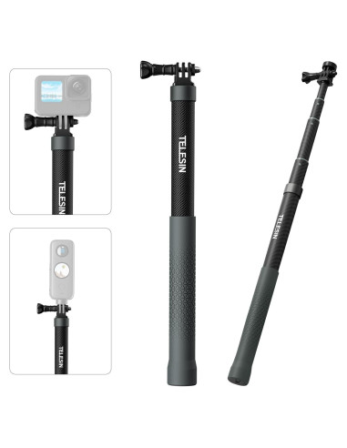 Bastón de Selfie Telescópico AFAITH 1.2m Fibra de Carbono
