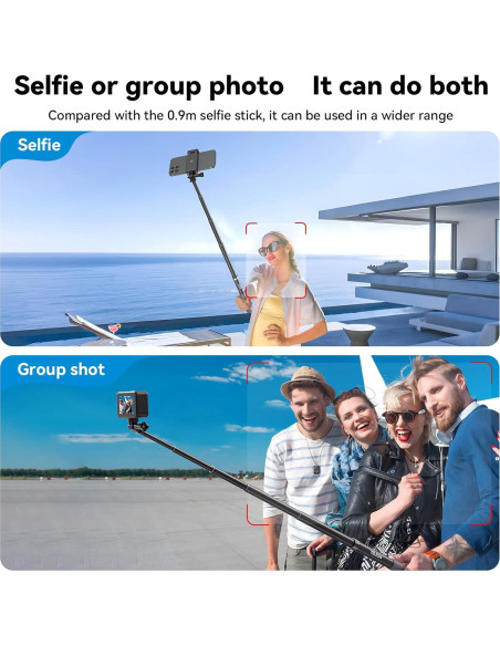 Bastón de Selfie Telescópico AFAITH 1.2m Fibra de Carbono Bastón de Selfie Telescópico AFAITH 1.2m Fibra de Carbono