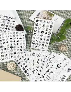 630 Tatuajes Temporales Realistas JoyfulGlam para Dedos 2