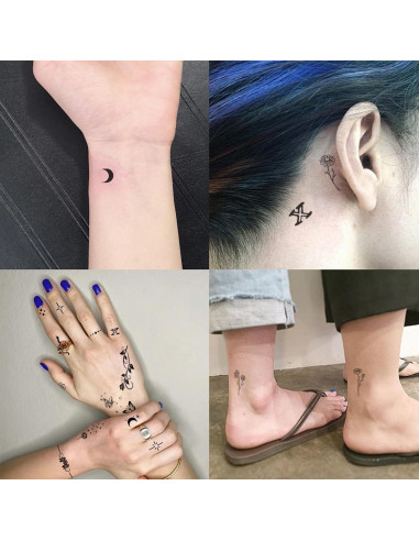 630 Tatuajes Temporales Realistas JoyfulGlam para Dedos