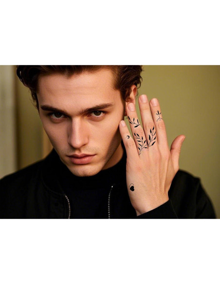 630 Tatuajes Temporales Realistas JoyfulGlam para Dedos