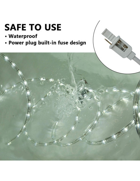 Luces de Cuerda LED SURNIE 10M Blanco Diurno Impermeables