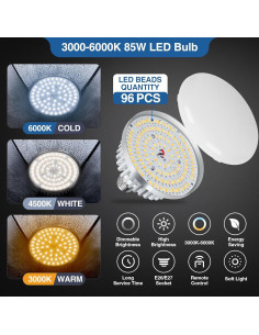 Kit de Iluminación Softbox EMART 40x40cm con Bombillas LED 85W 2