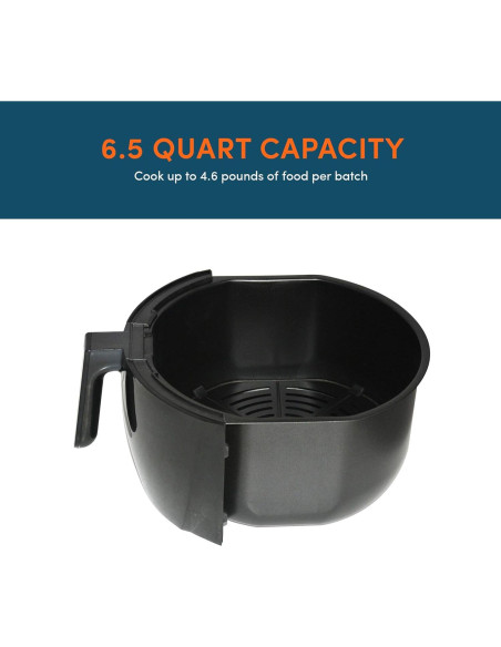 Freidora de Aire Eléctrica Elite Gourmet EAF-658 6.5L 1700W