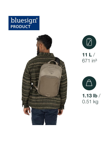 Bolsa de Hombro Osprey Nebula Negra 14" Laptop