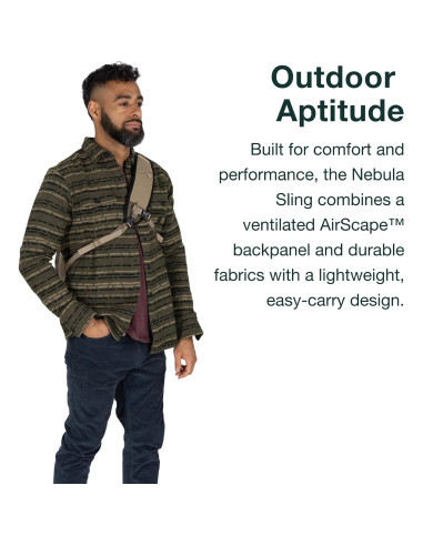 Bolsa de Hombro Osprey Nebula Negra 14" Laptop