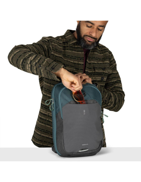 Bolsa de Hombro Osprey Nebula Negra 14" Laptop