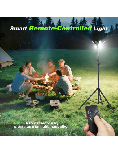 Linterna de Camping Clemas H6 Recargable 6000 Lúmenes 2.5 m