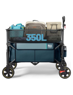 Carro Plegable Timber Ridge 350L Azul con Freno y Mango Ajustable
