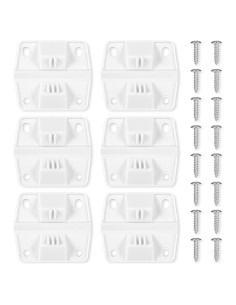 Kit de 6 Bisagras de Plástico para Nevera NQEUEPN con Tornillos