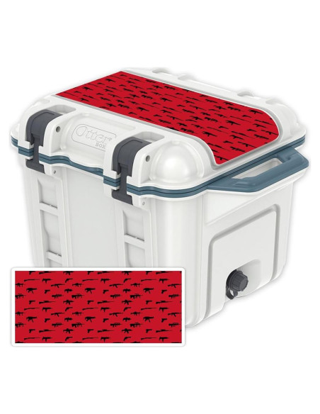 Piel de Vinilo MightySkins para Tapa Enfriador OtterBox 25 qt - Armas