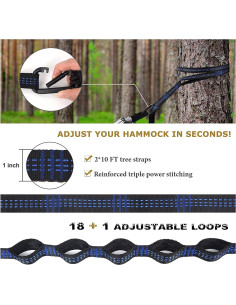 Hamaca Doble Portátil HaiNan 198x300cm para Camping 2