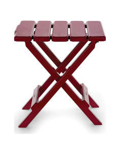 Mesa Lateral Plegable Camco 51684 Roja para Exterior 30x35cm