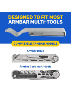 Paquete de 2 Clips de Acero Inoxidable para Multitool Gerber Armbar 2