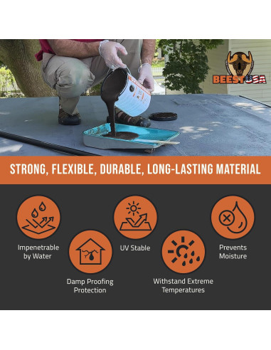 Sellador Impermeable BEEST 1 Galón para Techo y Fundaciones