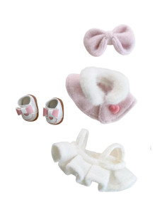 Conjunto de Ropa de Muñeca 17cm jkahh - 4 Piezas Rosa Suave 2