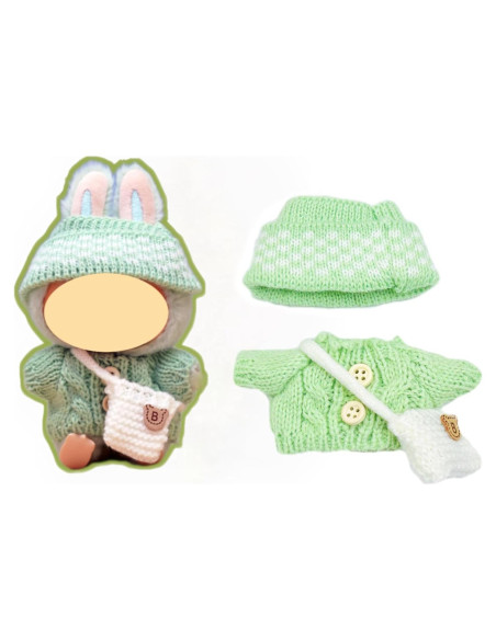 Conjunto de Ropa para Muñecas SGGMix1 Verde 15-17 cm Conjunto de Ropa para Muñecas SGGMix1 Verde 15-17 cm