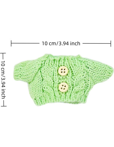 Conjunto de Ropa para Muñecas SGGMix1 Verde 15-17 cm