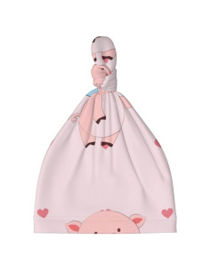 Gorro Beanie para Bebé XZDLYY Cerdito Volador 0-6 Meses Negro