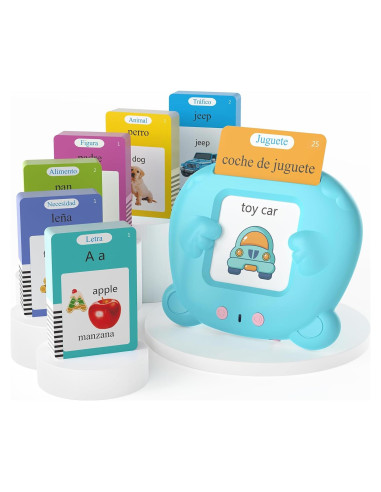 Tarjetas de Flash Bilingües ERRJUTSS 510 Palabras Azul