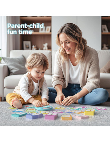 Tarjetas de Flash Bilingües ERRJUTSS 510 Palabras Azul