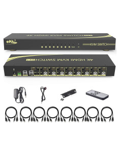 Interruptor KVM HDMI 8 Puertos 4K@60Hz xudongtai