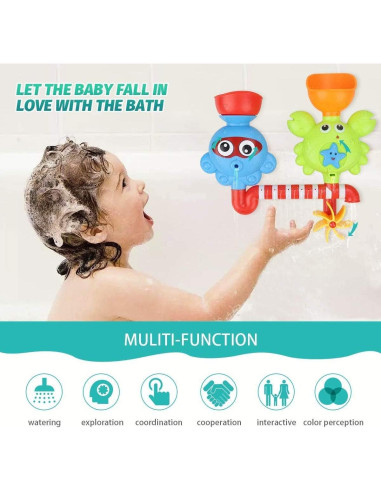 Juguete de Baño Cangrejo GOODLOGO con Ventosas - 12 Meses+