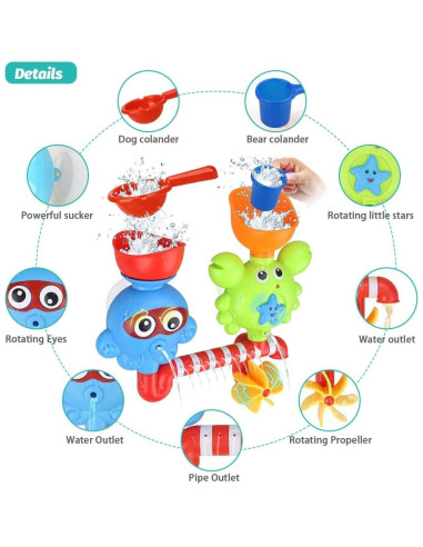 Juguete de Baño Cangrejo GOODLOGO con Ventosas - 12 Meses+