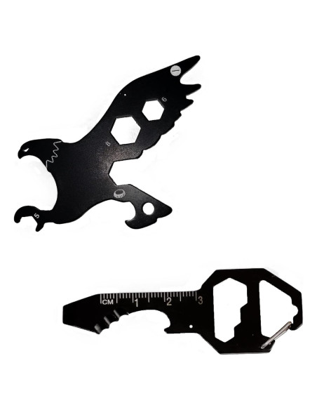 Multiherramienta Llaveros PMR EXPORTS Águila y Llave - 2 Piezas