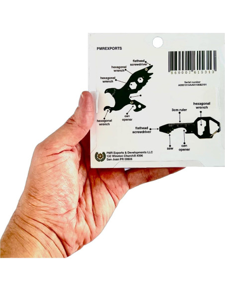 Multiherramienta Llaveros PMR EXPORTS Águila y Llave - 2 Piezas