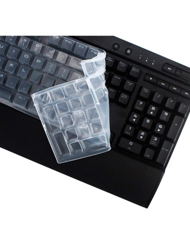 Funda de Teclado Silicona Yuomik Transparente para Corsair K60