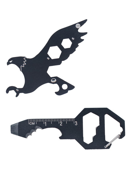 Multiherramienta Llaveros PMR EXPORTS Águila y Llave - 2 Piezas