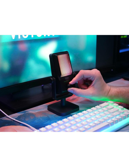 Micrófono USB Ngale R Cherry para Grabaciones y Streaming