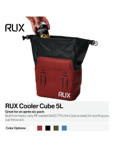 Bolsa de Enfriamiento RUX 5L Aislada y Plegable Roja 2