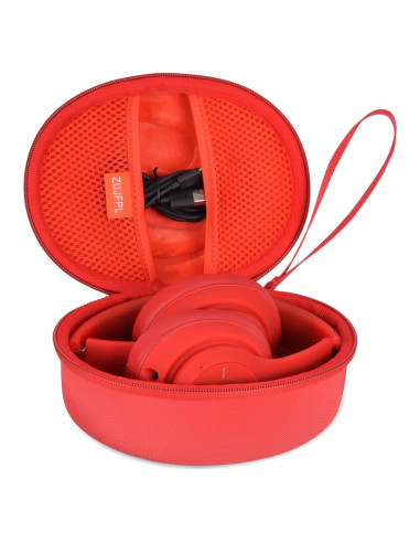 Funda Dura EVA para Auriculares Beats Solo 3/2 y Studio Pro - Rojo