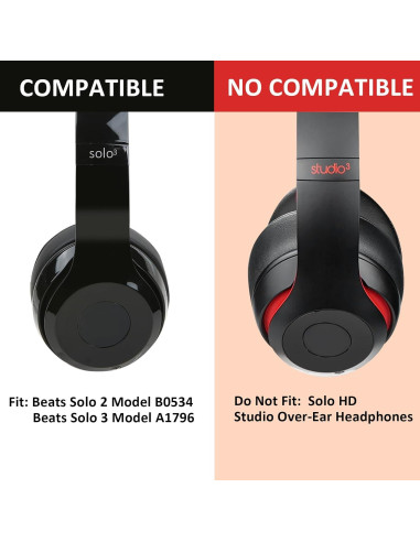 Almohadillas de Reemplazo Earrock para Auriculares Beats Solo 2/3