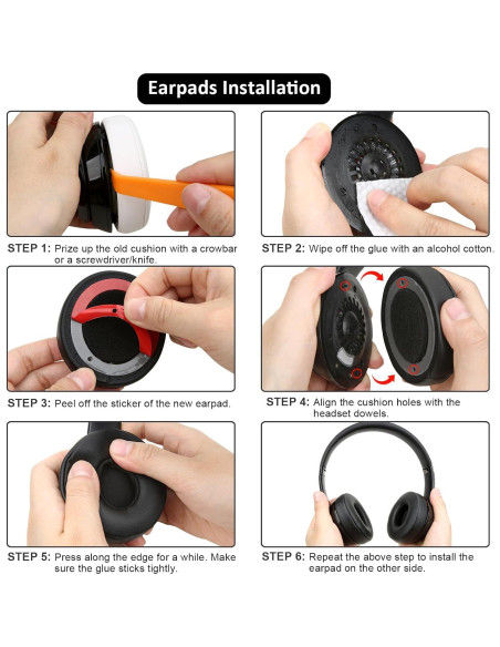 Almohadillas de Reemplazo Earrock para Auriculares Beats Solo 2/3