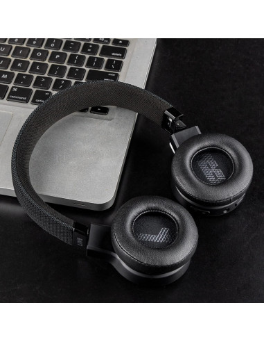Almohadillas de Repuesto SOULWIT para Auriculares JBL Live 460NC - Negro
