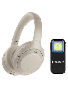 Auriculares Inalámbricos Sony WH-1000XM4 Plata + Oclip Luz