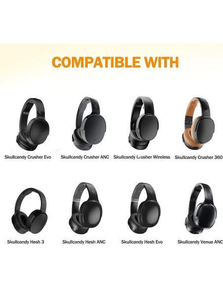 Almohadillas de Reemplazo Skullcandy para Crusher y Hesh ANC - Negro