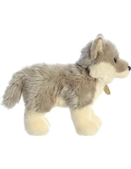 Peluche Cachorro Lobo Aurora Miyoni 25 cm Gris Realista Peluche Cachorro Lobo Aurora Miyoni 25 cm Gris Realista